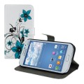 Kožený obal Samsung Galaxy Grand Neo / Duos - Wallet Blumen 6