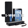 Kožený obal Samsung Galaxy S5 - Wallet Money - čierna