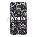 Silikónový obal Samsung Galaxy S5 - Swirl - čierna
