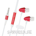 Univerzálne handsfree slúchadlá - červené