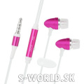 Univerzálne handsfree slúchadlá - ružové