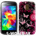 Silikónový obal Samsung Galaxy S5 Mini - Butterfly - čierna