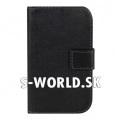 Kožený obal Samsung Galaxy Young 2 - Wallet TM - čierna