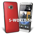 Zadný kryt HTC One M7 - Aluminium - červená