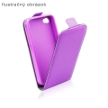 Kožený obal Apple iPhone 4G/4S - Flip Flexi - fialová