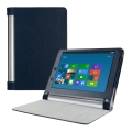 Kožený obal Lenovo Yoga Tablet 2 8inch - Stand - tmavo-modrá