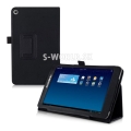 Kožený obal Huawei MediaPad T1 8.0 - Stand - čierna