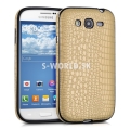 Silikónový obal Samsung Galaxy Grand Neo / Duos - Croco zlatá