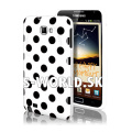 Silikónový obal Samsung Galaxy Note - Polka - biela