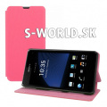 Kožený obal Sony Xperia Z1 Compact - Flip Cover - ružová