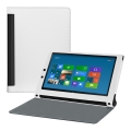 Kožený obal Lenovo Yoga Tablet 2 10inch - Stand - biela