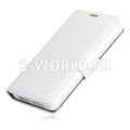 Kožený obal Sony Xperia Z1 Compact - Wallet Stand - biela