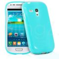 Silikónový obal pre Samsung Galaxy S3 Mini (i8190) - Jelly Glittery - svetlo-modrá