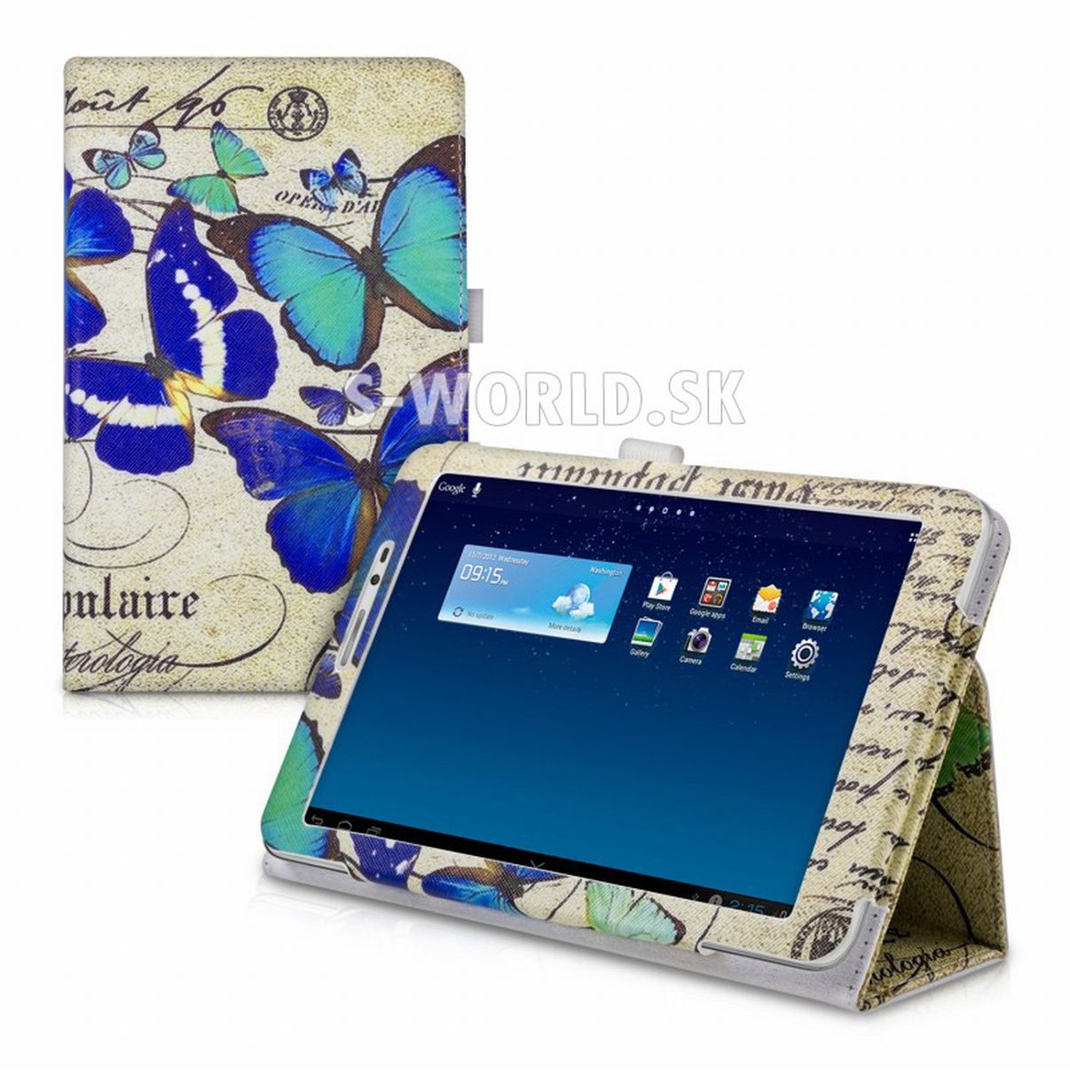 Kožený obal Huawei MediaPad T1 8.0 - Butterfly Design 2