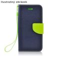 Kožené puzdro pre Huawei P8 - Wallet Fancy - námornícka-limetková