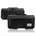 Kožené puzdro na opasok pre S.Galaxy S5 /Galaxy A5/Galaxy J5/Xperia M2 – Belt Classic - čierna
