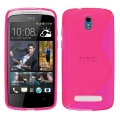 Silikónový obal HTC Desire 500 - TPU - ružová