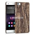 Zadný kryt Huawei P8 Lite - Hard Wood - hnedá