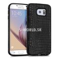 Silikónový obal Samsung Galaxy S6 (G920) - Croco - čierna