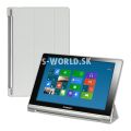 Kožený obal Lenovo Yoga Tablet 10 / 10 HD+ - Slim - biela