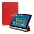Kožený obal Lenovo Yoga Tablet 10 / 10 HD+ - Slim - červená