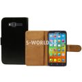 Kožený obal Lenovo A916 - Wallet - čierna