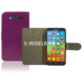 Kožený obal Lenovo A916 - Wallet - fialová