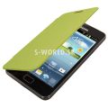 Kožený obal Samsung Galaxy S II - Flip Cover - zelená