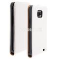 Kožený obal Samsung Galaxy S II - Flip Slim - biela