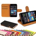Kožený obal Samsung Galaxy S II - Wallet - oranžová