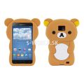 Silikónový obal Samsung Galaxy S II - Bear hnedá