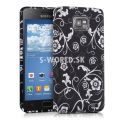 Silikónový obal Samsung Galaxy S II - Swirl - čierna