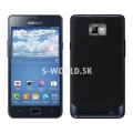 Výmenný kryt Samsung Galaxy S II - Leather - čierna