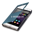 Kožený obal Huawei P8 Lite - Easy View - tyrkysová