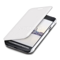 Kožený obal Samsung Galaxy Xcover 3 (G388) - Flip Cover - biela