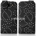 Kožený obal Samsung Galaxy S III - Diamond Flip - čierna
