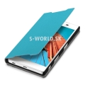 Kožený obal Sony Xperia Z5 (E6653) - Flip Cover - svetlo-modrá