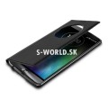 Kožený obal s okienkom pre LG G3S Mini (D722) - Flip Cover čierna