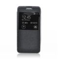 Kožený obal s okienkom pre Samsung Galaxy A3 (A300F) - S-View Flexi čierna