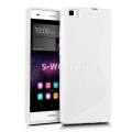 Silikónový obal Huawei P8 Lite - S Line - biela
