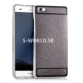 Silikónový obal Huawei P8 Lite - Glitter - šedá