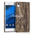 Zadný kryt Sony Xperia M4 Aqua - Hard Wood - hnedá