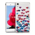 Silikónový obal Sony Xperia M4 Aqua - Hearts Multi