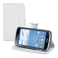 Kožený obal Samsung Galaxy K Zoom (C115) - Wallet - biela
