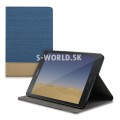 Kožený obal Samsung Galaxy Tab A 9.7 - Flip Duo - modro-zlatá