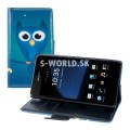 Kožený obal Sony Xperia Z1 Compact - Wallet Owl Design 1