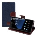 Kožený obal Sony Xperia Z1 Compact - Wallet Jeans