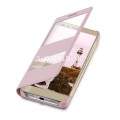 Kožený obal Huawei Honor 7 - Easy View - ružová
