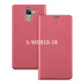 Kožený obal Huawei Honor 7 - Flip Cover - staroružová