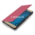 Kožený obal Huawei Honor 7 - Flip Cover - ružová